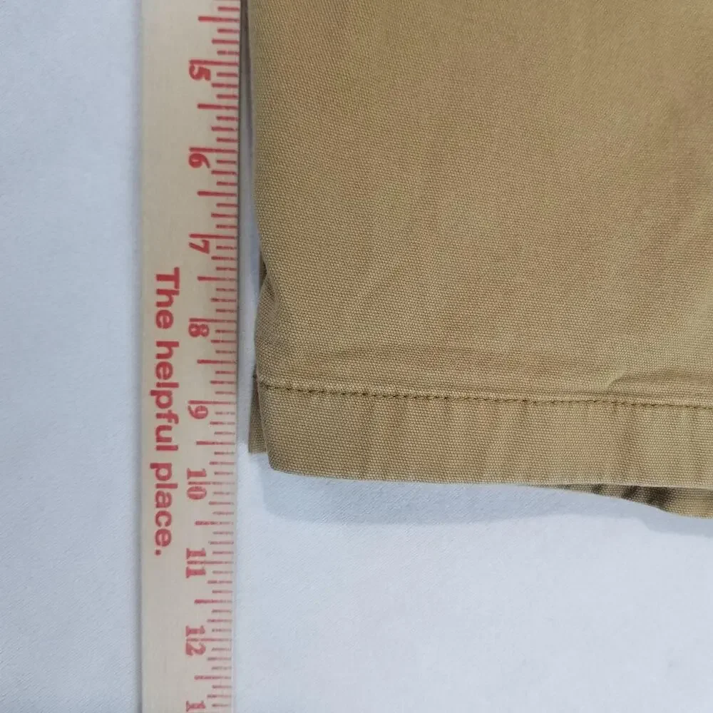Carhartt Shorts Mens 36 Rugged Flex Relaxed Fit Canvas Work Khaki Tool BS2514-M